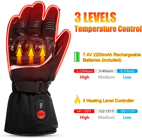 Miniatura 2 de Savior Heat - Guantes de esquí y snowboard eléctricos calefaccionados, recargables, para hombres y mujeres