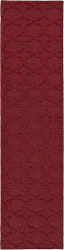 Miniatura 8 de Garland Rug Sparta - Alfombra antideslizante de polipropileno de 2 pies x 12 pies, color negro, ideal para salas de estar y pasillos, elegante