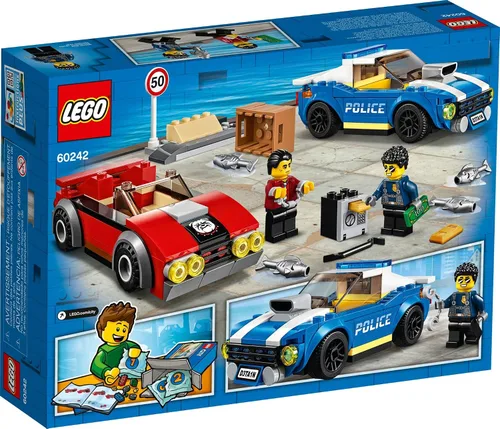 Miniatura 6 de LEGO City Police Highway Arrest 60242 Juguete policial, divertido juego de construcción para niños (185 piezas)