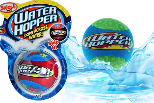 JA-RU Pro Hopper Skip Water Bouncing Ball Professional Fidget Skip Ball Pool Bounce Balls Juguetes. Pelota de playa para saltar, juego al aire