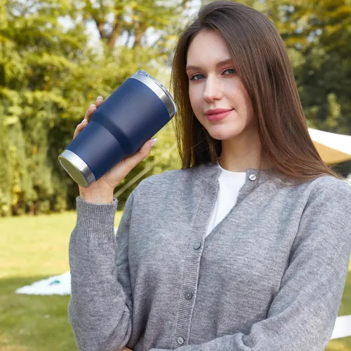 Miniatura 6 de Meway vaso para café de 30 onzas Azul marino