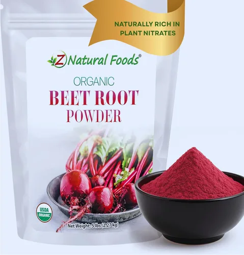 Miniatura 14 de Z Natural Foods Polvo de zanahoria orgánico, polvo de superalimento natural para la visión y la salud del corazón, ideal en jugos, batidos