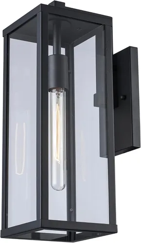 Miniatura 2 de Trans Globe Importaciones 40751 BK - Farol de pared transitorio de una luz de la colección Oxford, acabado negro
