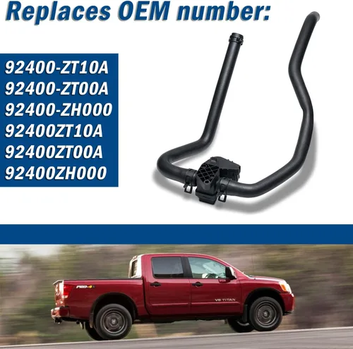 Miniatura 3 de Válvula de Control de Calentador Qagea, Acero Inoxidable, Negro, 3/8", NPT, Compatible con Nissan Titan 5.6L 2006-2015, Reemplaza 92400-ZT10A