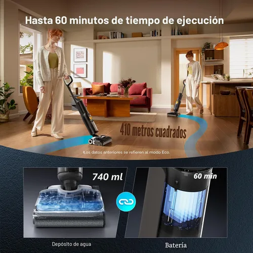 Miniatura 9 de roborock F25 GT Set Wet Dry Vacuum Mop, Wet Dry Vacuum Cleaner Cordless, 20000Pa Floor Cleaner Machine for Tile Hard Floor, 194°F Self Cleaning Mop