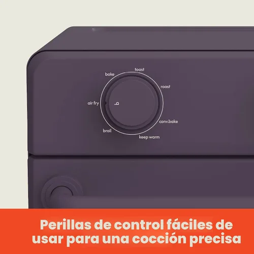 Miniatura 3 de Horno tostador Air Fry bella, 7 opciones de cocción preestablecidas, bandejas revestidas EverGood aptas para lavavajillas incluidas, apagado Ciruela