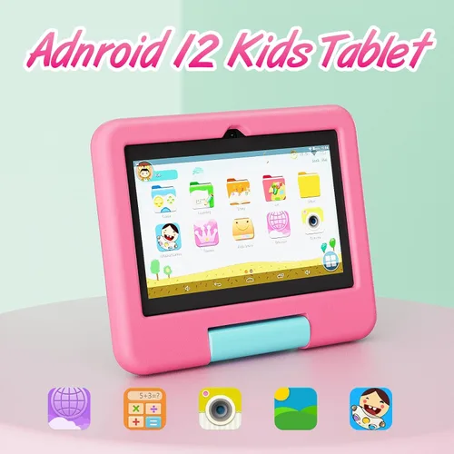 Miniatura 2 de Tablet para niños, tablet Android de 7 pulgadas para niños, 4 GB RAM 32 GB ROM 1 TB Expansibles, tabletas para niños pequeños con control parental