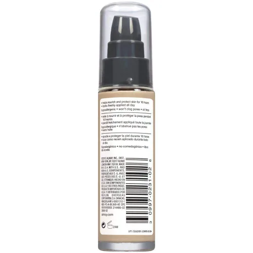 Miniatura 7 de Almay Base líquida, Color Verdaderamente Duradero, Acabado Natural de Larga Duración, Vitamina E y Extracto de Limón, Hipoalergénico, Libre de 140