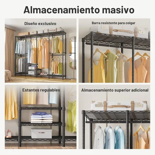 Miniatura 2 de VIPEK V40 Perchero de Ropa Mediano de Servicio Pesado Perchero de Ropa para Colgar Ropa, Percheros de Ropa Multifuncionales para Dormitorio