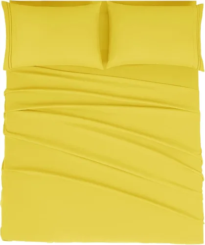 Miniatura 19 de Mejoroom Juego de sábanas de tamaño King – Sábanas y fundas de almohada de ropa de cama 1800 de lujo para hoteles – Sábana bajera con bolsillo
