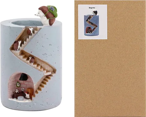 Miniatura 3 de Segreto - Macetas creativas para plantas de erizo, macetas de resina, jarrones para decoración del hogar para suculentas, flores, cactus, decoración