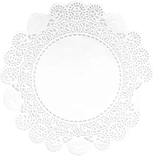 Miniatura 28 de 250 piezas de papel redondo de encaje de 3.5 pulgadas de alta calidad, sin polvo, corte limpio, diseño simple: fiesta/regalo/para tartas/decoración