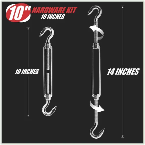 Miniatura 6 de ColourTree Juego de herramientas para toldo tipo vela triangular, fácil de tensar, acero inoxidable de grado militar 316