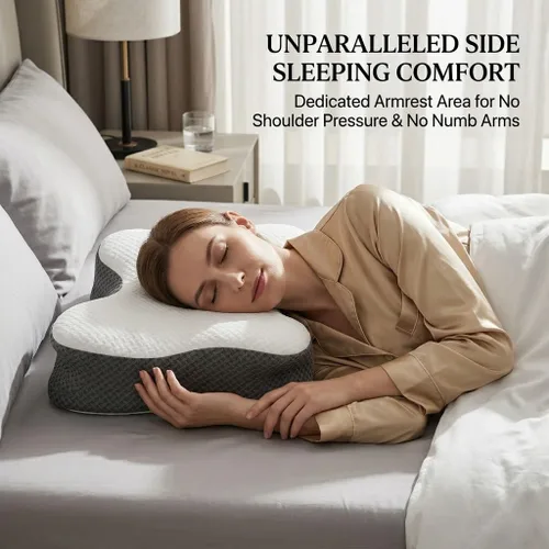 Miniatura 4 de Almohada para Apnea del Sueño, Almohada Cervical para Apnea del Sueño, Almohadas de Espuma Viscoelástica Premium para Alivio del Dolor de Cuello