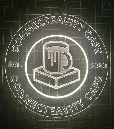 Letrero de neón LED personalizado con logotipo decorativo para empresa, tienda, fiesta, bar, club, sala de estar (ancho 19.6 x 19.6 pulgadas de