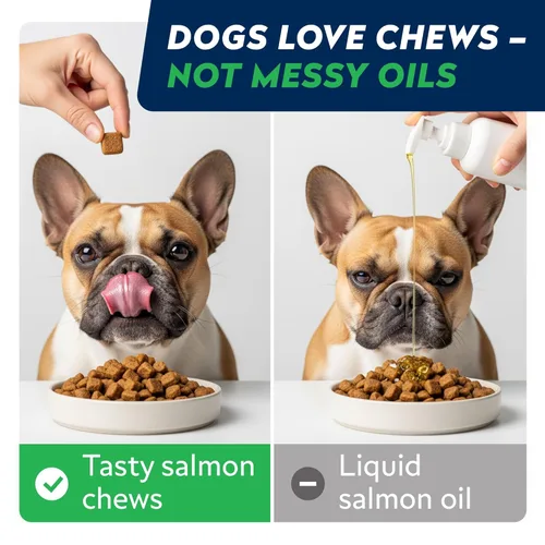 Miniatura 4 de STRELLALAB Omega 3 para perros - (180Ct) Golosinas de aceite de pescado - Suplemento para la piel y el pelaje para el alivio de alergias y picazón