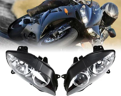 Miniatura 8 de FLPRO motocicleta delantero faro delantero montaje para Yamaha FZ-6R FZ6R 2009 2010 2011 2012 2013 2014 2015 ABS plástico delantero faro delantero