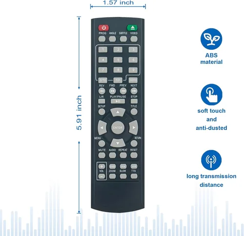 Miniatura 5 de XL-6046 Reemplazo de control remoto apto para ONN TV/reproductor de DVD 100008761 100093892 ONA18DP001 ONA19DP005 LR03 100008761OA