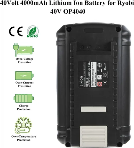 Miniatura 6 de Batería de repuesto para batería Ryobi de 40 V OP4015 OP4050A OP4040 OP4050 compatible con herramientas eléctricas inalámbricas Ryobi 40V, capacidad