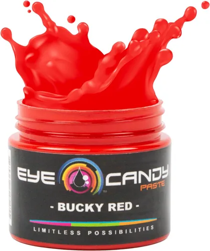 Eye Candy Pasta de pigmento de resina, color epoxi altamente pigmentado, 2 onzas, sólida no metálica, mezclable para tonos personalizados (rojo buey)