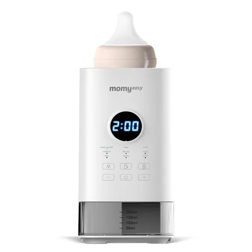 MOMYEASY Calentador de biberones, calentador de biberones rápido para todos los biberones, calentador de leche con temporizador de visualización