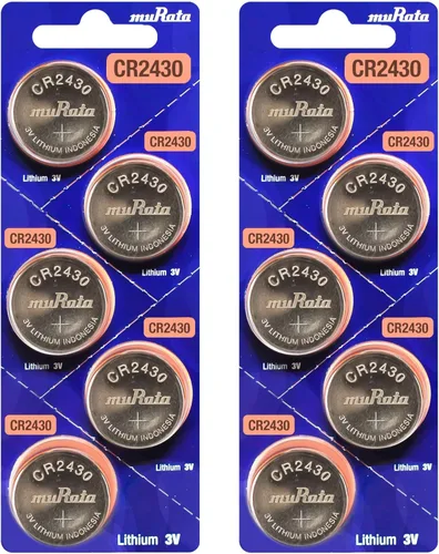 Murata Batería CR2430 DL2430 ECR2430 3V Litio Moneda Celda (10 Baterías)