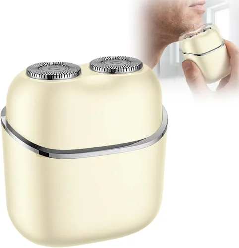 Miniatura 10 de Depilación facial para mujeres y hombres, afeitadora facial portátil sin dolor con 2 cuchillas dobles, removedor de vello facial 2 en 1 cara y cejas