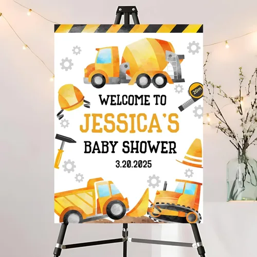 Miniatura 13 de Letrero de bienvenida con foto editable para baby shower, letrero moderno para baby shower, letrero con nombre personalizado para niño o niña