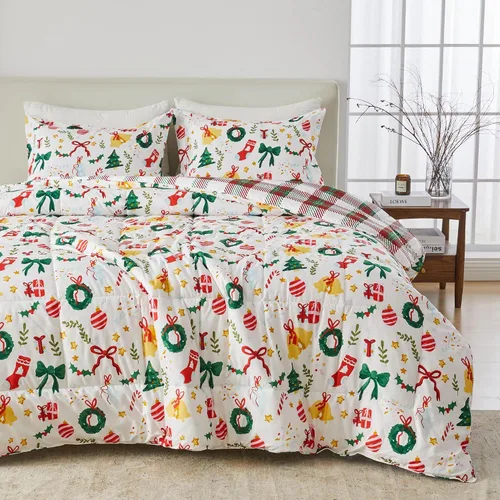 Miniatura 10 de Great Bay Home Juego de edredón reversible tamaño individual Juegos de edredón de 2 piezas alternativo al plumón salvia Ropa de cama para todas