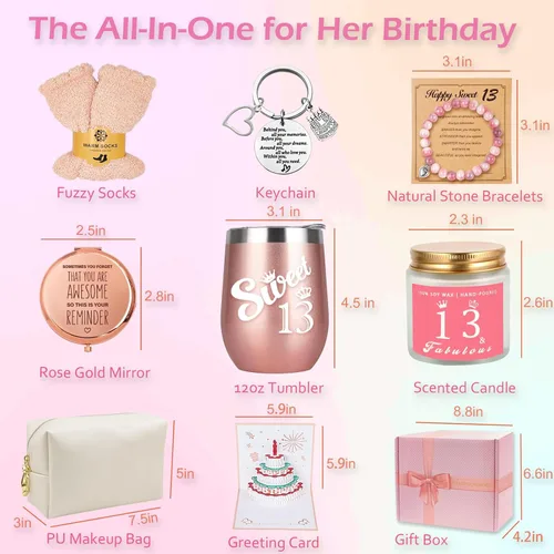 Miniatura 2 de Regalos de cumpleaños número 13 para niñas, las mejores ideas únicas de regalo para adolescentes de 13 años para hija, sobrina, nieta, hermana