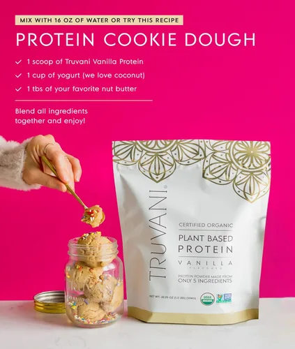 Miniatura 7 de TRUVANI – Polvo de proteína a base de plantas – Proteína orgánica certificada USDA en polvo, vegano, sin OMG, sin gluten