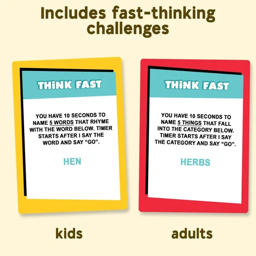 Miniatura 4 de ¿Quién sabe más? Niños o adultos, El juego de trivia definitivo para niños, adolescentes y adultos - Un divertido juego de fiesta familiar