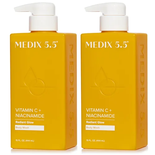 Miniatura 25 de MEDIX - Juego de 3 piezas para el cuidado de la piel antienvejecimiento Limpiador facial y corporal espumoso exfoliante con ácido glicólico AHA +