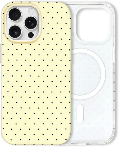 Miniatura 108 de Hython Funda para iPhone Air, diseño estético de lunares lindos, funda simple de 6.5 pulgadas, delgada, antiarañazos, parachoques de TPU suave, a