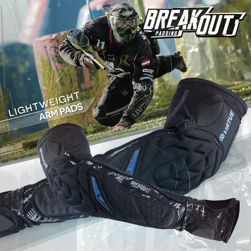 Miniatura 3 de VIRTUE Breakout - Almohadillas protectoras para codos y antebrazos, ligeras, multideportivas, con forro de manga de compresión que absorbe