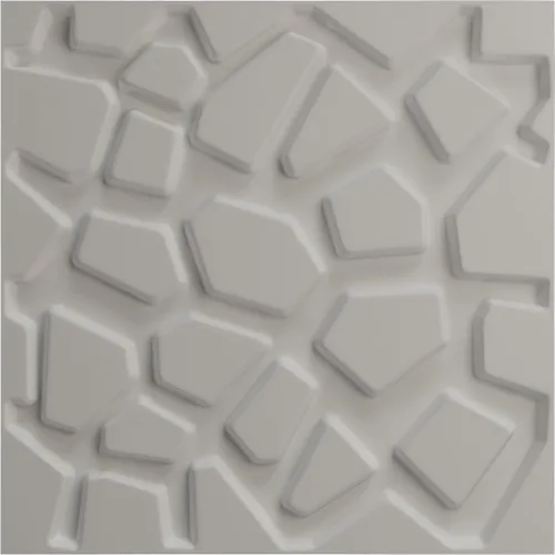 Miniatura 5 de Ekena Millwork 19 5/8 pulgadas de ancho x 19 5/8 pulgadas de alto Dublin EnduraWall Panel decorativo de pared 3D, plateado metálico