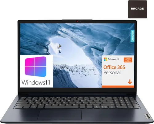 Lenovo IdeaPad 1 Computadora portátil, 15.6 pulgadas FHD, Intel Pentium Silver N6000, 1 año Office 365, 20 GB DDR4 RAM, 1 TB PCIe SSD, WiFi 6, BT