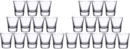 Miniatura 4 de Gmark Juego de vasos de chupito de base pesada de 1.5 onzas, vaso de chupito de whisky, paquete de 4 unidades GM2011A