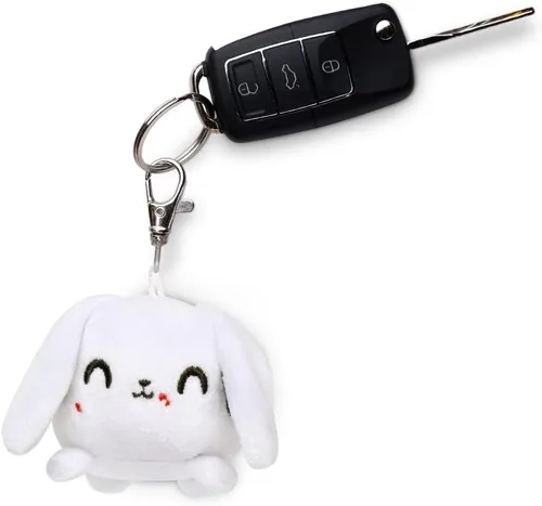 Miniatura 3 de TeeTurtle - Llavero de peluche (conejo asesino blanco)