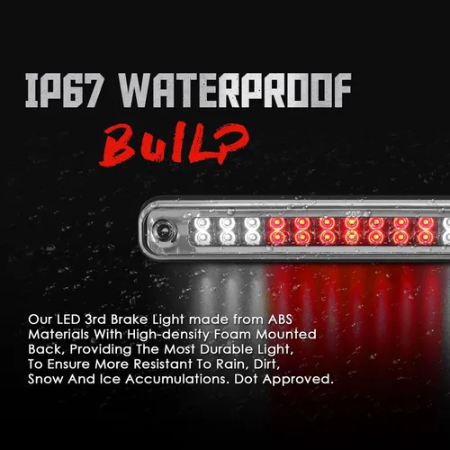Miniatura 3 de 3ª Luz de Freno Trasera de Reemplazo para 1988 1989 1990 1991 1992 1993 1994 1995 1996 1997 1998 1999 Chevy GMC C/K-Series GMT400, Lámpara de Carga