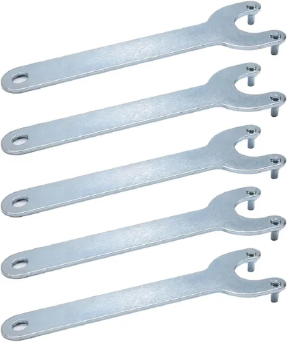 Miniatura 8 de Utoolmart Llave de amoladora angular, tuerca de bloqueo de hierro de 2 puntas, llave de acabado de zinc para Dewalt Milwaukee Makita Black & Decker