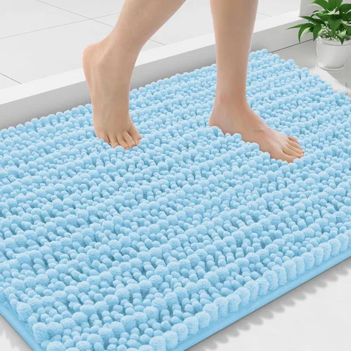 Miniatura 161 de Smiry Alfombras de Baño 24x16 pulgadas, Alfombras de Baño de Chenilla Extra Suaves y Absorbentes, Respaldo de Goma Antideslizante, Lavable a Máquina