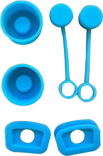 Miniatura 8 de Juego de 6 tapones para mantener tu taza limpia y ordenada a prueba de derrames para Stanley, vaso cuadrado redondo de silicona a prueba de derrames