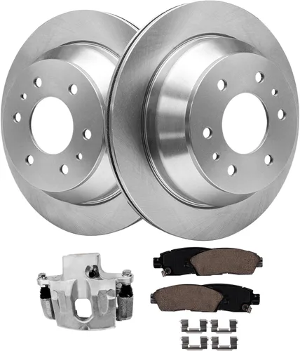 Miniatura 93 de Detroit Axle - Rotores de freno para Nissan NV2500 NV3500 NV1500 NV1500 2012-2021, repuesto de rotores de freno de disco: rotor delantero de 14.17