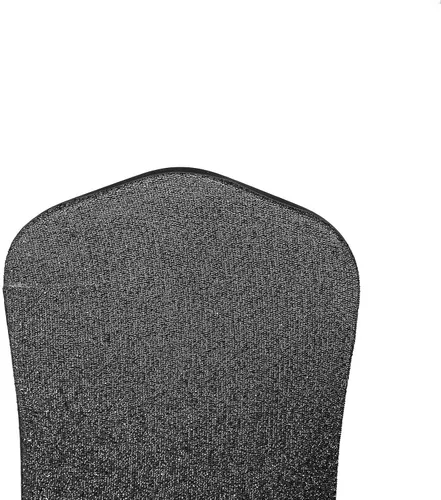 Miniatura 5 de Tableclothsfactory Funda elástica para silla de banquete de elastano negro con brillo metálico para eventos de comedor para banquete de boda