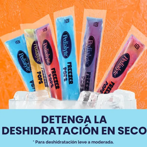 Miniatura 3 de Pedialyte Paletas congeladoras con solución de electrolitos, paquete variado de hidratación, uva, frambuesa azul, cereza, naranja, paquete de 64