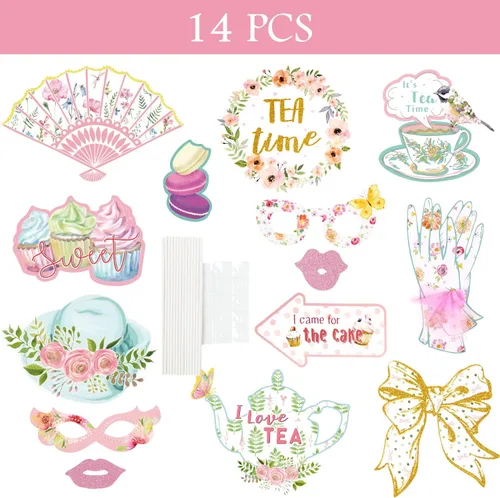 Miniatura 2 de SUNBEAUTY 28 piezas de accesorios de cabina de fotos de Navidad, suministros de fiesta de Navidad, accesorios de cabina de fotos para selfies