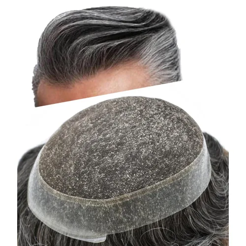 Toupee para hombres Piezas de cabello humano real Encaje suizo para hombres Toupee unidades de cabello humano europeo para hombres Hairpieces Hair