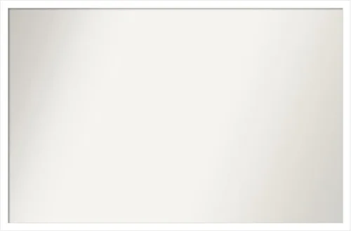 Miniatura 680 de Amanti Art Espejo de baño blanco para sobre el fregadero, 32 x 45 pulgadas, espejo de tocador rectangular blanco esbelto, marco de madera moderno