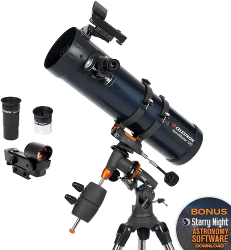 Miniatura 3 de Celestron - Telescopio Newtoniano AstroMaster 130EQ & NexYZ - Adaptador universal para smartphone de 3 ejes para telescopio - Adaptador
